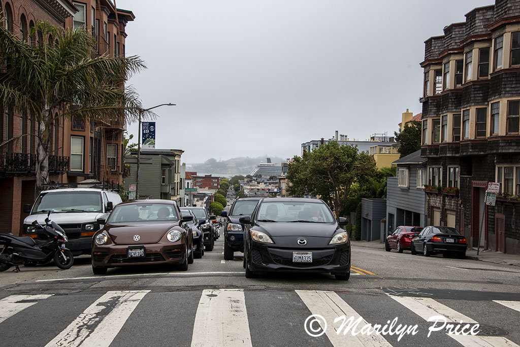 Cable cars have the right of way, San Francisco, CA