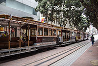 Waiting cable cars, San Francisco, CA