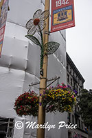 Decorated light post, San Francisco, CA