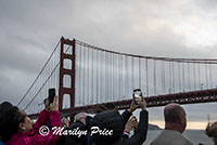 Passing under the Golden Gate Bridge, San Francisco, CA