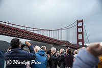 Passing under the Golden Gate Bridge, San Francisco, CA