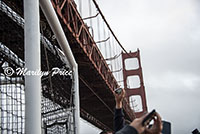 Passing under the Golden Gate Bridge, San Francisco, CA