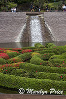 Labyrinth and waterfall, Getty Museum, Los Angeles, CA