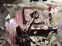 Forced prospective photo - Kelly grabbing for her Hogwart's letter, Warner Brothers, Los Angeles, CA