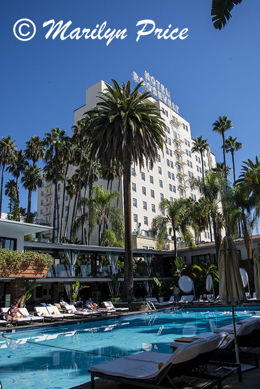 Pool area, Hotel Roosevelt, Los Angeles, CA