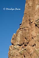 Rock climber on the Sleeping Giant, Garden of the Gods Park, Colorado Springs, CO