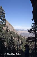 Flatirons and Boulder from Royal Arch, Royal Arch Trail, Boulder, CO