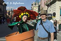 Carl and a potted plant, Universal Studios, Orlando, FL