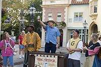 Carl as King Arthur salutes the public, EPCOT, Orlando, FL