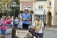 Carl as King Arthur as they accept the applause, EPCOT, Orlando, FL