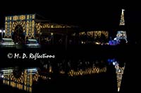 Christmas tree and decorations, EPCOT, Orlando, FL