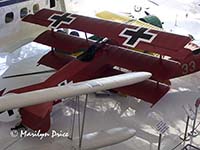 Replica triplane painted to simulate the Red Baron's Fokker, Fantasy of Flight, FL