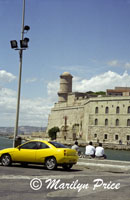 One of the forts guarding the entrance to the harbor, Marseilles, France