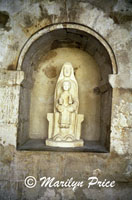 Statue found in the castle ruins, Les Baux, France