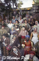 Santons in a store window, Les Baux, France