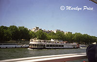 A sternwheeler on the Seine, Paris, France