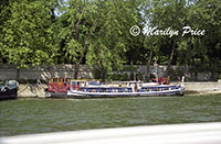 A boat on the Seine, Paris, France