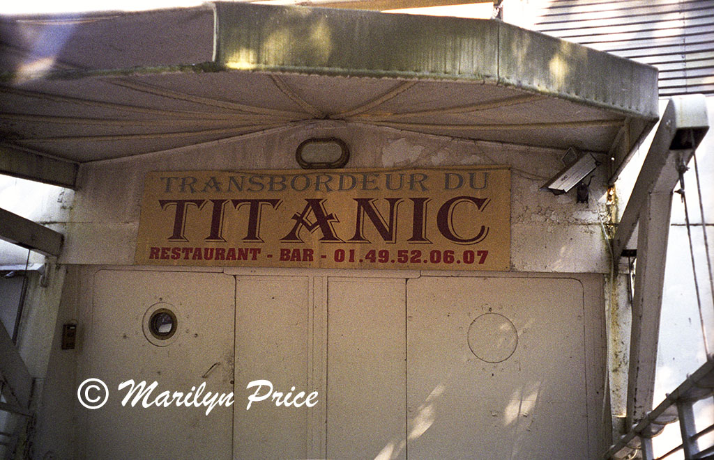 Nomadic, a tender for the Titanic, docked on the Seine, Paris, France