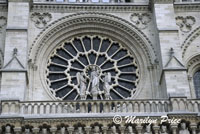 Rose Window, Cathedral of Notre Dame de Paris, Paris, France