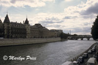 The Louvre from across the Seine, Paris, France