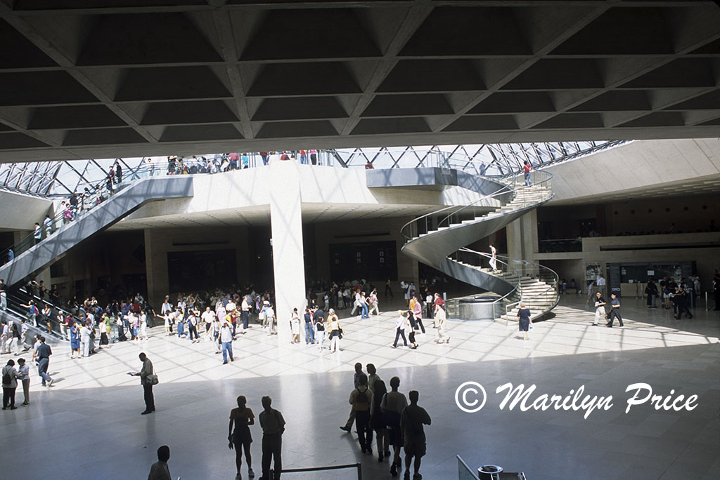 Main entrance area of the Louvre, Paris, France