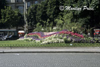 Garden on the Champs Elysee, Paris, France