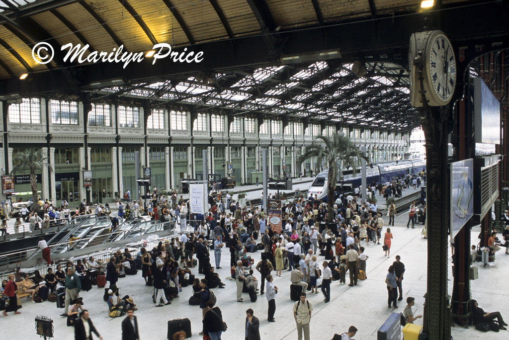 Train platforms, Gare du Lyon, Paris, France