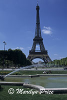 Eiffel Tower and fountain, Paris, France