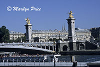 Pont Alexandre III and a tour boat, Paris, France