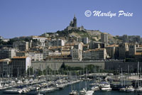 Vieux Port and Notre Dame du Gard, Marsailles, France