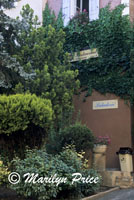 Restaurant entrance, Rousillon, France