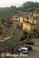 Looking down on the town of Rousillon, France