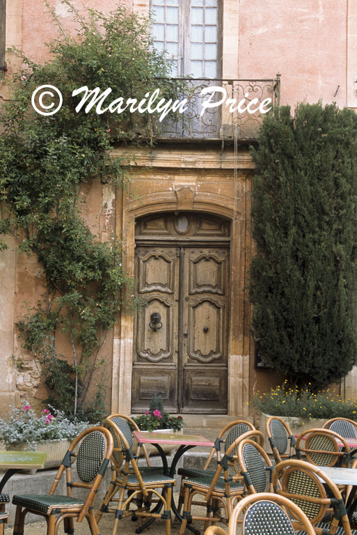 Street cafe, Rousillon, France