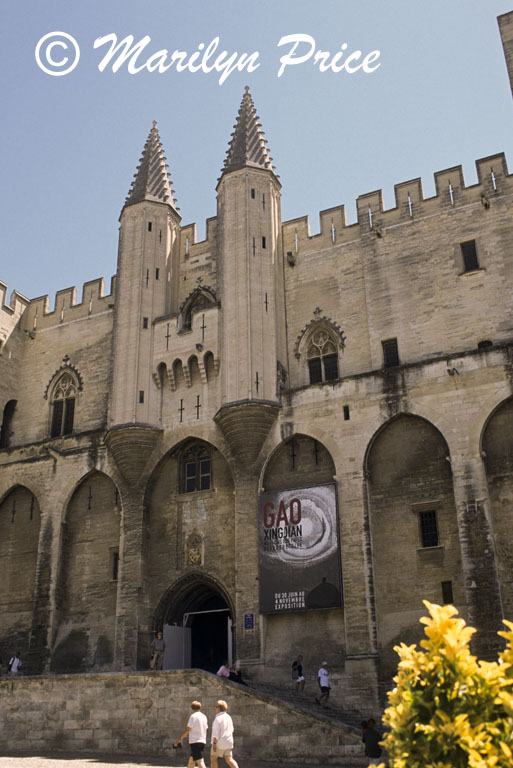 Main entrance to the Palais des Papes, Avignon, France