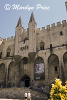 Main entrance to the Palais des Papes, Avignon, France