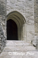 Back entrance to the Palais des Papes, Avignon, France