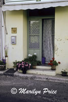 Doorway and flowers, Menerbes, France