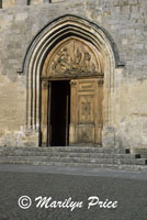 Inviting church door, Saignon, France