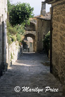 Arch over the streets of La Coste, France