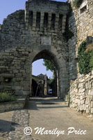 Arch over the streets of La Coste, France