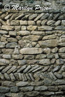 Patterns in a rock wall, Bonnieux, France