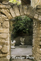 Archway into a courtyard, Bonnieux, France