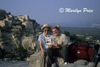 Bill Manning and Sherrie Jones play near Gordes, France