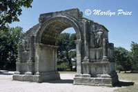 Roman arch, Les Antiques, St. Remy de Provence, France