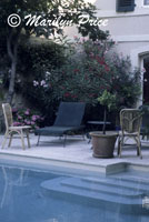 Swimming pool at L'Hotel des Artistes, St. Remy de Provence, France