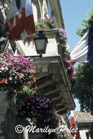 Flowers deck the front of City Hall, St. Remy de Provence, France