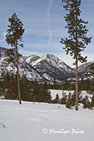 Snow covered Rocky Mountains near Frisco, CO