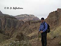 Carl on Clear Creek Trail, Grand Canyon National Park, AZ