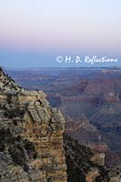 Early morning light illuminates the Grand Canyon, as seen from Mather Point