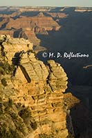 Early morning light illuminates the Grand Canyon, as seen from Mather Point